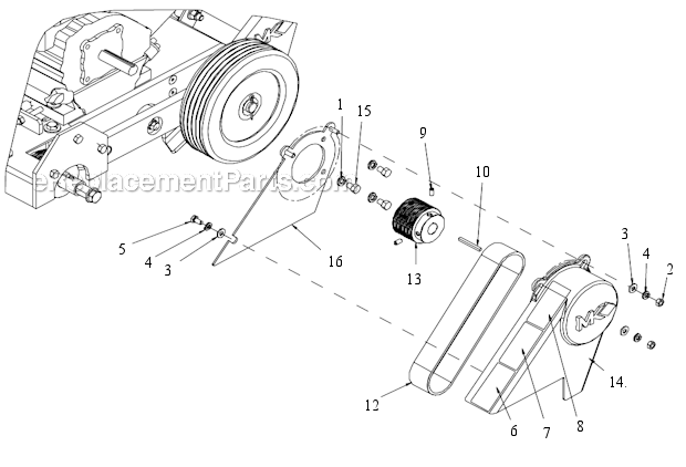Page G Diagram and Parts List for CX-3 Kohler Engine MK Diamond Concrete Saw